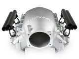 Holley LS Modular Lo-Ram EFI Intake Manifolds 300-683 Manifolds, Modular, EFI, Dual Injection, Rectangular Port Head, Multi-port, 105mm Bore, Aluminum, Satin, Chevy, 6.0L, 6.2L, Each thumbnail 1