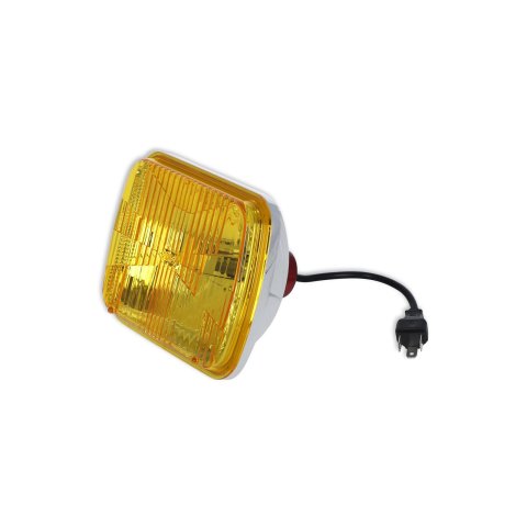 Holley RetroBright LED Headlights LFRB110 Headlight Conversion, RetroBright, Style, Sealed Beam, Rectangle, 4 in. x 7 in. Housing, Yellow Lens, High and Low Beam, Bulb Included, Each thumbnail 9