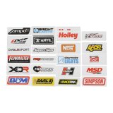 Holley Decals 36-563 Decals, Truck Enthusiast, Decal Pack, Assortment, Vinyl, Adhesive, 24-piece, Set thumbnail 2