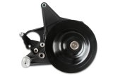 Holley Power Steering Brackets 97-334BK Brackets, Aluminum, Black Finish, Grooved Pulley, Black, for GM LT5 System-Wet Sump, with Long Spacer, Each thumbnail 2