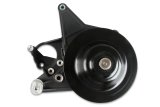 Holley Power Steering Brackets 97-334BK Brackets, Aluminum, Black Finish, Grooved Pulley, Black, for GM LT5 System-Wet Sump, with Long Spacer, Each thumbnail 3