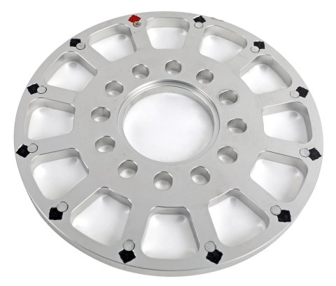 Holley Crankshaft Trigger Wheels 556-182 Crank Wheels, EFI, Replacement, 12-1X LS, Hall Effect, 7.25 in. Diameter, Aluminum, Silver, Universal, Each