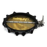 Holley EFI Pro Stock Throttle Bodies 112-123 Bodies, NHRA Stock, Systems, VED Oval Flange, 7 in. Long x 4.5 in. Wide, Adjustable, Billet Aluminum, Black, Each thumbnail 1