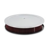 Holley RetroFilter Drive-By-Wire Air Cleaners 120-500 Cleaners, Retrofilter, Drive-By-Wire, 16 in. Round, Aluminum, Chrome, Cotton Gauze Filter, Red, GM LS 4-Bolt 92mm Throttle Body, Kit thumbnail 4