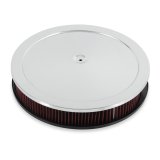 Holley RetroFilter Drive-By-Wire Air Cleaners 120-500 Cleaners, Retrofilter, Drive-By-Wire, 16 in. Round, Aluminum, Chrome, Cotton Gauze Filter, Red, GM LS 4-Bolt 92mm Throttle Body, Kit thumbnail 5