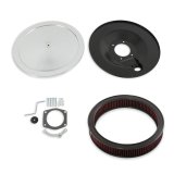 Holley RetroFilter Drive-By-Wire Air Cleaners 120-500 Cleaners, Retrofilter, Drive-By-Wire, 16 in. Round, Aluminum, Chrome, Cotton Gauze Filter, Red, GM LS 4-Bolt 92mm Throttle Body, Kit thumbnail 8
