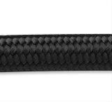 Holley LS Steam Vent Kits 26-553 Coolant Crossovers, Vent, Aluminum, Black Fitting, Nylon Braided Hose, Black, 4 AN Size, Kit thumbnail 1