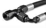Holley LS Steam Vent Kits 26-553 Coolant Crossovers, Vent, Aluminum, Black Fitting, Nylon Braided Hose, Black, 4 AN Size, Kit thumbnail 3