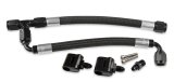 Holley LS Steam Vent Kits 26-553 Coolant Crossovers, Vent, Aluminum, Black Fitting, Nylon Braided Hose, Black, 4 AN Size, Kit thumbnail 5