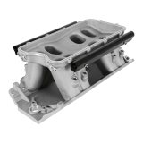 Holley EFI Hi-Ram Intake Manifolds 300-961 Manifolds, Hi-Ram, Base Only, Multi-port, Standard Deck, Aluminum, Natural, Rectangular Port, Chevrolet Big Block, Each thumbnail 4