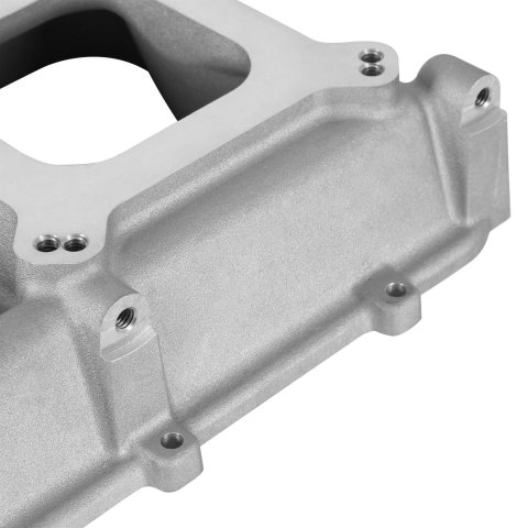 Holley Intake Manifolds, Fuel Injected 300-964 IM KIT, 2 X 4150 TOP, BBC HI-RAM SATIN