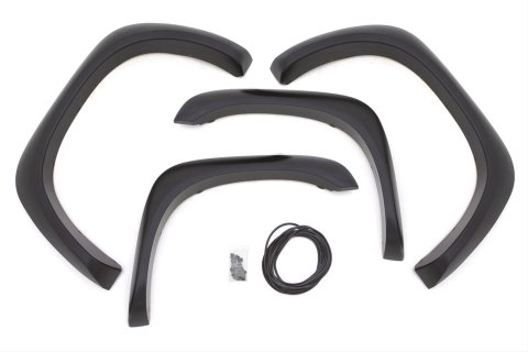 LUND Extra-Wide Style Fender Flares for 2003-2009 RAM 3500, 2500, 2002-2008 1500 - EX203T Flares, Extra Wide, Thermoplastic, Textured Black, Dodge, Set of 4