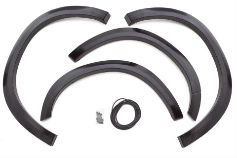 LUND Street Style Fender Flares for 2003-2009 RAM 3500, 2500, 2002-2008 1500 - SX203SB Flares, ABS Plastic, Black, Smooth, Dodge, Rear, Pair thumbnail 3