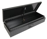 LUND Challenger ATV Storage Boxes 288272 Box, Aluminum, Black Powdercoated, 32.0 in. Length, 6.5 in. Height, 12.75 in. Depth, Each thumbnail 1