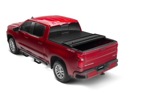LUND Hard-Fold Tonneau Covers 969169 Cover, Hard-Fold, Folding, Vinyl/Aluminum, Black, 5 ft. Truck Bed Length, Chevy, GMC, Each thumbnail 2