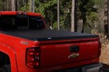 LUND Hard-Fold Tonneau Covers 969552 Cover, Hard-Fold, Folding Tonneau, Permanently Attached, Quick Clamp, Vinyl/Aluminum, Black, Toyota, 6.5 ft. Truck Bed Length, Each thumbnail 2