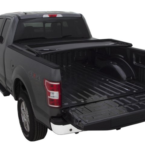 LUND Genesis Elite Tri-Fold Tonneau Covers for 2004-2009 TITAN - 95841 Cover, Tri-Fold, Soft Style, Folding, Twill, Black, Nissan, 5.5 ft. Truck Bed Length, Each
