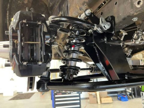 QA1 1961-71 D100 Independent Front Suspensions for 1968-1971 PICKUP, 1961-1967 SERIES - 52615-S600 Suspension Package, IFS, Front, 5 in. to 6 in. Drop, Single Adjustable Coilover, 600 lbs./in. Spring Rate, Tubular Arms, Dodge, Kit thumbnail 7