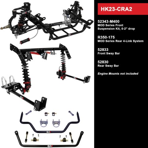 QA1 Level 3 Full Vehicle Handling Suspension Kits HK23-CRA2 Packages, Handling, Coil Springs, Shocks/Struts, Sway Bars, Control Arms, 0-2.000 in. Drop, Dodge, Plymouth, Kit
