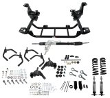 QA1 Mopar Front Street Performance Coilover Conversion Systems 52347-S400 Suspension Package, Performance, Front, 2 in. to 4 in. Drop, Single Adjustable Coilover, 400 lbs./in. Spring Rate, Tubular Arms, Mopar, Kit thumbnail 2