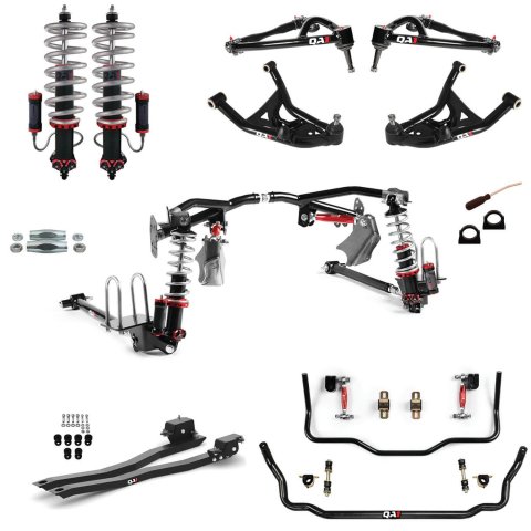 QA1 Level 3 Full Vehicle Handling Suspension Kits for 1970-1974 CAMARO, FIREBIRD - HK43-GMF2 Kits, 3.0 Drag Kit, Front/Rear Shocks, Coil Springs, Front/Rear Sway Bar, Trailing Arms, Control Arms. Chevy, Pontiac, Kit