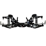 QA1 1973-87 C10 Coilover Conversion Systems for 1975-1986 C10, 1973-1974 PICKUP - 52623-S650 Front Suspension Package, Steel, Black Powdercoated, Tubular, Hydraulic Power Assist, Single Adjustable, 650 lbs./in., Chevy, Kit thumbnail 4