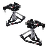 QA1 1967-91 C20/R20 Front Coilover Conversion Systems 52619-S650 Conversion, Single Adjustable Shocks, 650 lb. Spring Rate, Upper and Lower Control Arms, Tubular, Black Powdercoated, Chevy, GMC, Kit thumbnail 2