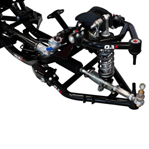 QA1 1963-72 C10 Coilover Conversion Systems for 1963-1972 PICKUP - 52622-D850 Front Suspension Package, Steel, Black Powdercoated, Tubular, Hydraulic Power Assist, Double Adjustable, 850 lbs./in., Chevy, Kit thumbnail 2