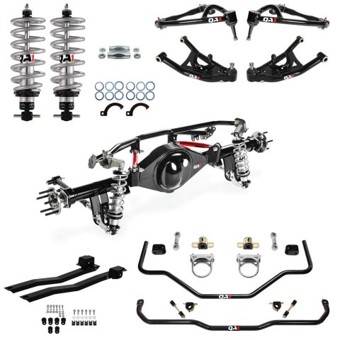 QA1 Level 2 Full Vehicle Handling Suspension Kits for 1968 CHEVY II, 1969-1972 NOVA, 1971-1972 VENTURA - HK42-GMX2RS Packages, Kits, Coilovers, 4-Link with 9 in. Housing, Control Arms, Subframe Connectors, Chevrolet, Pontiac, Kit