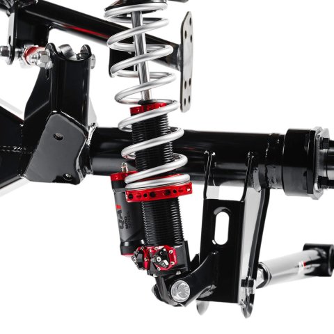 QA1 Four Link Conversion and Standard Ford 9 in. Axle Kits for 1970-1981 CAMARO, FIREBIRD - R357-170S Rear Suspension, 4 Conversion, Triangulated, Mod Series Shocks, 170 lbs/in, Springs, Black, in, Axle, Chevrolet, Pontiac, Kit thumbnail 1