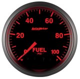 AutoMeter NASCAR Elite Series Analog Gauges 5671-05702-A Gauge, Analog, Stepper Motor w/o Pro Control, w/4AN Sensor, Fuel Pressure, 0-100 PSI, 2 1/16 in. Diameter, Black Face, Each thumbnail 6