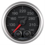 AutoMeter NASCAR Elite Series Analog Gauges 5640-05702-D Gauge, Analog, Stepper Motor w/o Pro Control, w/High Temp Cal, Oil Temp, 100-340 degrees F, 2 1/16 in. Diameter, Black Face, Each thumbnail 1