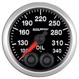 AutoMeter NASCAR Elite Series Analog Gauges 5640-05702-D Gauge, Analog, Stepper Motor w/o Pro Control, w/High Temp Cal, Oil Temp, 100-340 degrees F, 2 1/16 in. Diameter, Black Face, Each thumbnail 2