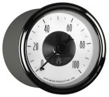 AutoMeter Prestige Analog Gauges 2023 Gauge, Prestige, Oil Pressure, 2 1/16 in., 0-100 psi, Full Sweep, White Face, Black Pointer, Chrome Bezel, Mechanical, Each thumbnail 3