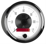 AutoMeter Prestige Analog Speedometers 2084 Gauges, Speedometer, 0-120 mph, 3 3/8 in., White Face, Black Numbers, Chrome Bezel, Electrical, Each thumbnail 3