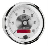 AutoMeter Prestige Analog Speedometers 2084 Gauges, Speedometer, 0-120 mph, 3 3/8 in., White Face, Black Numbers, Chrome Bezel, Electrical, Each thumbnail 6