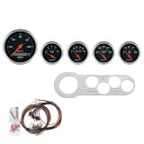 AutoMeter Designer Black Instrument Clusters 7042-DB Gauges, Cluster, Analog, Speedometer, Water Temperature, Fuel Level, Voltmeter, Face, Polished Gauge Panel, Chevy, Kit thumbnail 7