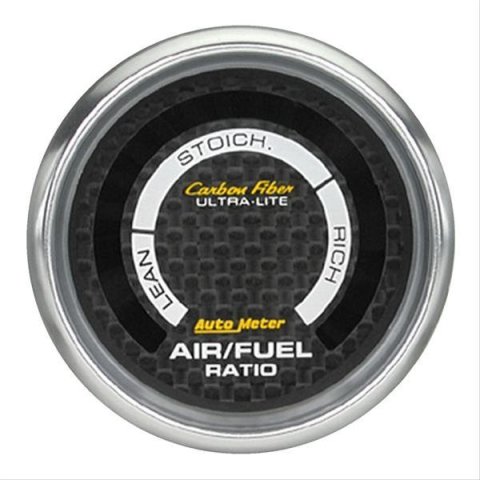 AutoMeter Carbon Fiber Ultra-Lite Digital Gauges 4775 Gauge, Fiber, Digital, Air/Fuel Ratio, Lean/Rich, 2 1/16 in. Diameter, Electrical, Each