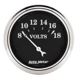 AutoMeter Old Tyme Black Series Instrument Clusters 7042-OTB Cluster, Series, Analog, Speedometer, Oil Pressure, Water Temperature, Fuel Level, Face, Polished Panel, Chevy, Kit thumbnail 7