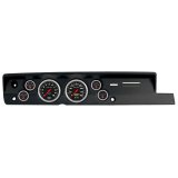 AutoMeter Sport-Comp Instrument Clusters for 1967-1969 BARRACUDA - 2118-11 Gauge Kit, Sport-Comp, Analog, Black Face, Speedo, Tach, Oil, Water, Volts, Fuel, White Numbers, Red Pointers, Black Panel, Plymouth, Kit thumbnail 1