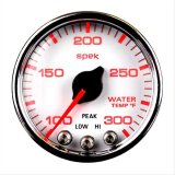 AutoMeter Spek-Pro Analog Gauges P34611 Gauges, Spek-Pro, Water Temperature, 100-300 degrees F, 2 1/16 in., White Face, Multicolor Numbers, Chrome Bezel, Analog, Electrical, Each thumbnail 4