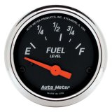 AutoMeter Designer Black Instrument Clusters for 1953-1955 F-100, F-250, F-350 - 7048-DB Gauges, Cluster, Analog, Speedometer, Tach, Water Temperature, Fuel Level, Face, Polished Gauge Panel, Ford, Kit thumbnail 6