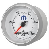 AutoMeter Mopar Series Analog Gauges 880249 Gauge, Series, Oil Pressure, 0-100 psi, 2 5/8 in. Diameter, White Face, Analog, Electrical, Each thumbnail 4