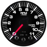 AutoMeter Spek-Pro Tachometer Gauges P336328 Gauge, Analog, 0-11,000 rpm, 2 1/16 in. Diameter, Black Face, Full Degree Sweep, Electrical, Each thumbnail 3