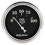 AutoMeter Old Tyme Black Series Analog Gauge Kits 7034-OTB Gauges, Series, Analog, Speedometer, Oil Pressure, Water Temperature, Fuel Level, Voltmeter, Face, Chevy, Kit thumbnail 5