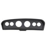 AutoMeter Chrono Series Gauge Kits for 1961-1966 F-100, F-250, F-350 - 7017-CH Kit, Direct Fit Dash Kit, Analog, Black Face, White Numbers, White Pointer, Ford, Kit thumbnail 7
