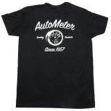 AutoMeter Since 1957 T-Shirt 0423XXL T-Shirts, 1957, Short Sleeve, Cotton, Black, Logo, Men's 2X-Large, Each thumbnail 1
