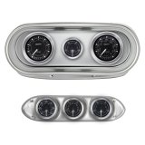 AutoMeter Chrono Series Dash Kits for 1962-1965 CHEVY II - 7014-CH Gauges, Series, Analog, Tachometer, Speedometer, Fuel Level, Oil Pressure, Water Temperature, Volts, Chevrolet, Kit thumbnail 5