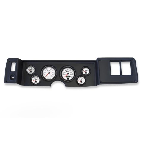 AutoMeter Phantom II Instrument Clusters for 1979-1981 CAMARO - 2133-10 Gauge Kit, II, Analog, White Face, Speedo, Tach, Oil, Water, Volt, Fuel, Silver Numbers, Red Pointers, Black Panel, Chevy, Kit