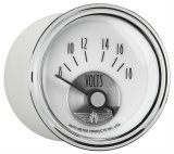 AutoMeter Prestige Analog Gauges 2094 Gauges, Gauges, Voltmeter, 8-18 V, 2 1/16 in., White Face, Black Numbers, Chrome Bezel, Electrical, Each thumbnail 4